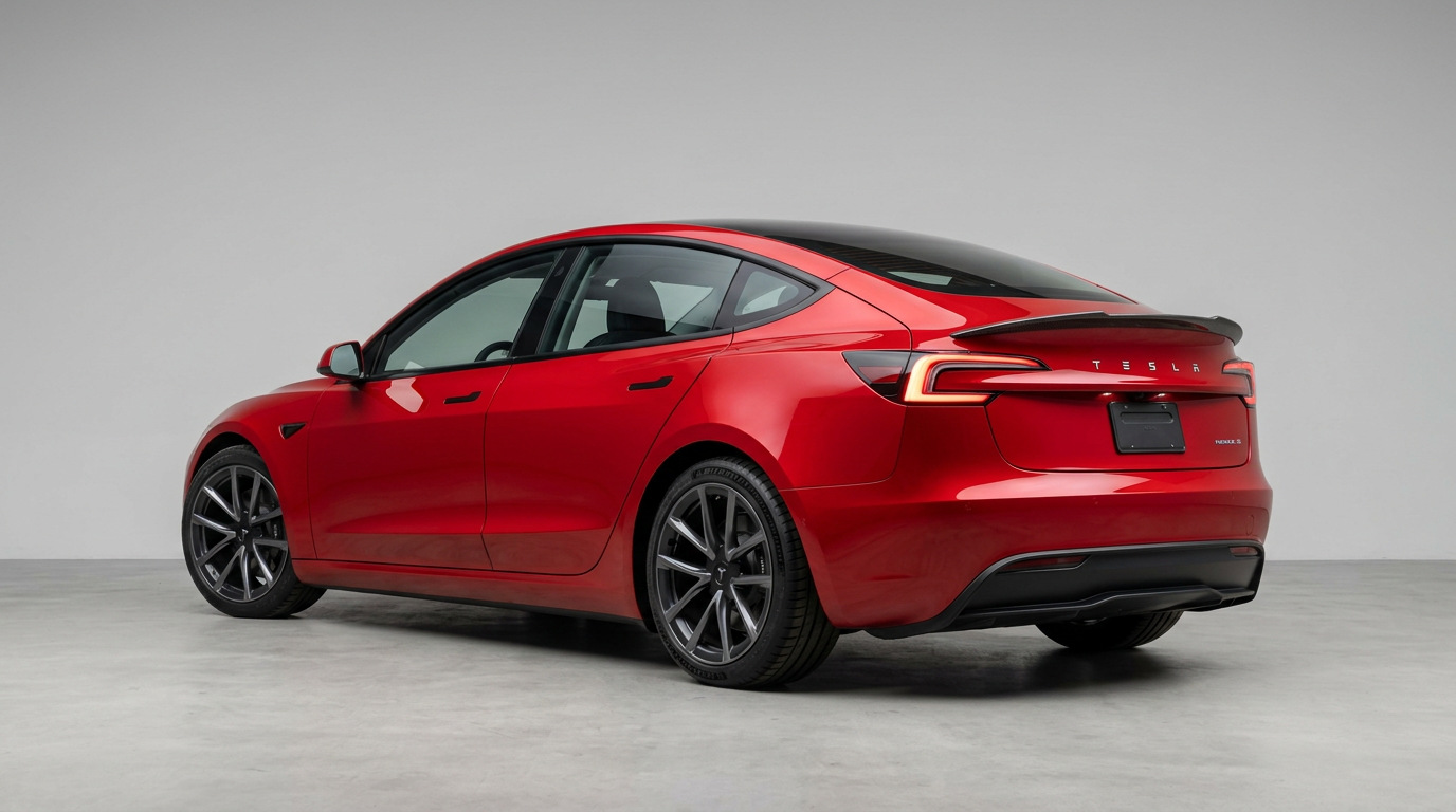 Tesla Model-3 rear view